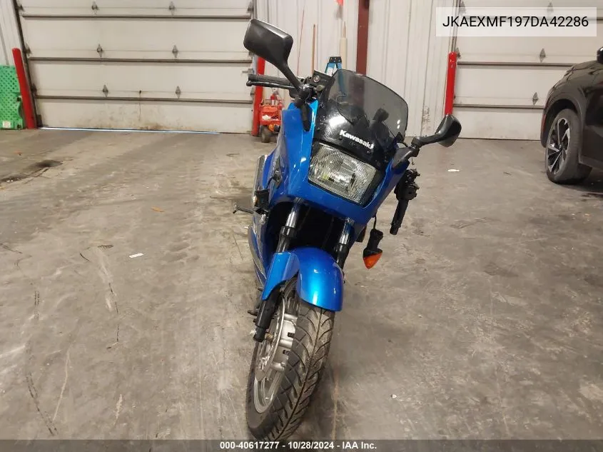 2007 Kawasaki Ex250 F VIN: JKAEXMF197DA42286 Lot: 40617277