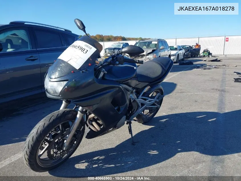 JKAEXEA167A018278 2007 Kawasaki Ex650 A