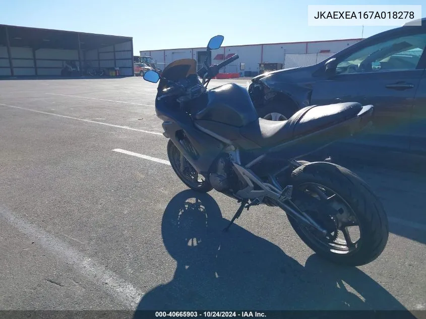 JKAEXEA167A018278 2007 Kawasaki Ex650 A