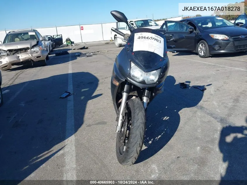 JKAEXEA167A018278 2007 Kawasaki Ex650 A