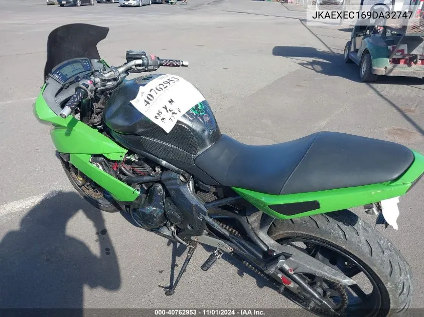 2009 Kawasaki Ex650 C VIN: JKAEXEC169DA32747 Lot: 40762953