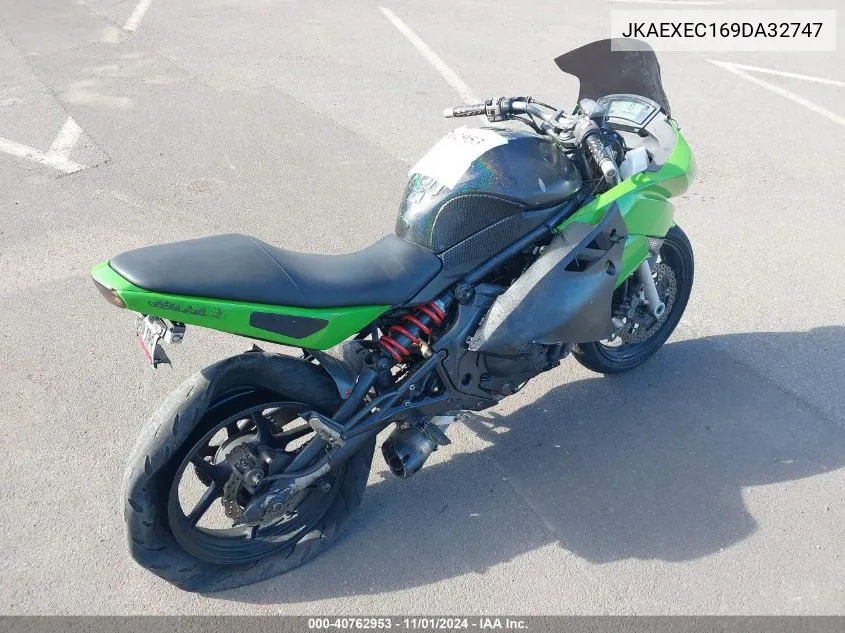 2009 Kawasaki Ex650 C VIN: JKAEXEC169DA32747 Lot: 40762953