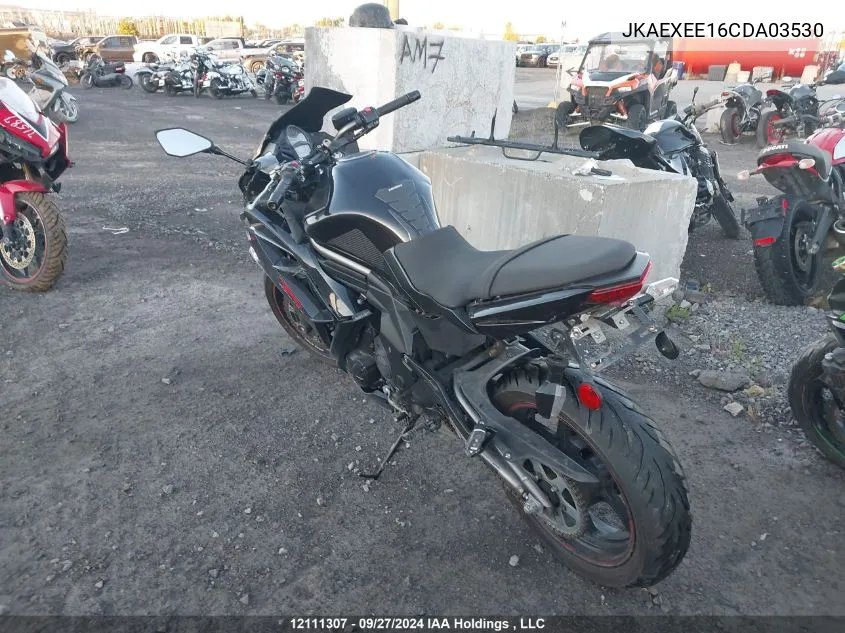 JKAEXEE16CDA03530 2012 Kawasaki Ex650 Ec