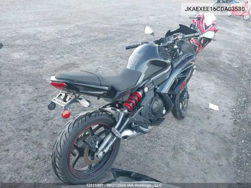 JKAEXEE16CDA03530 2012 Kawasaki Ex650 Ec