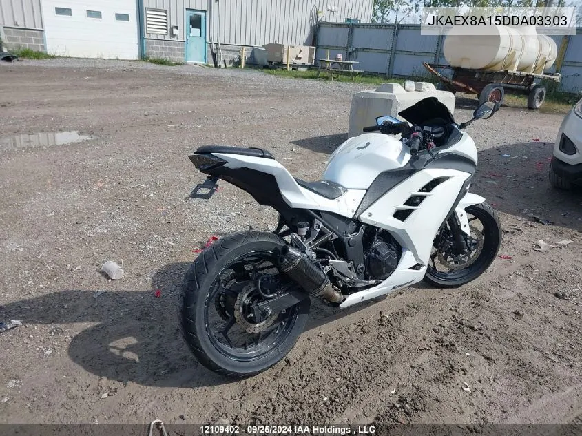 2013 Kawasaki Ex300 A VIN: JKAEX8A15DDA03303 Lot: 12109402