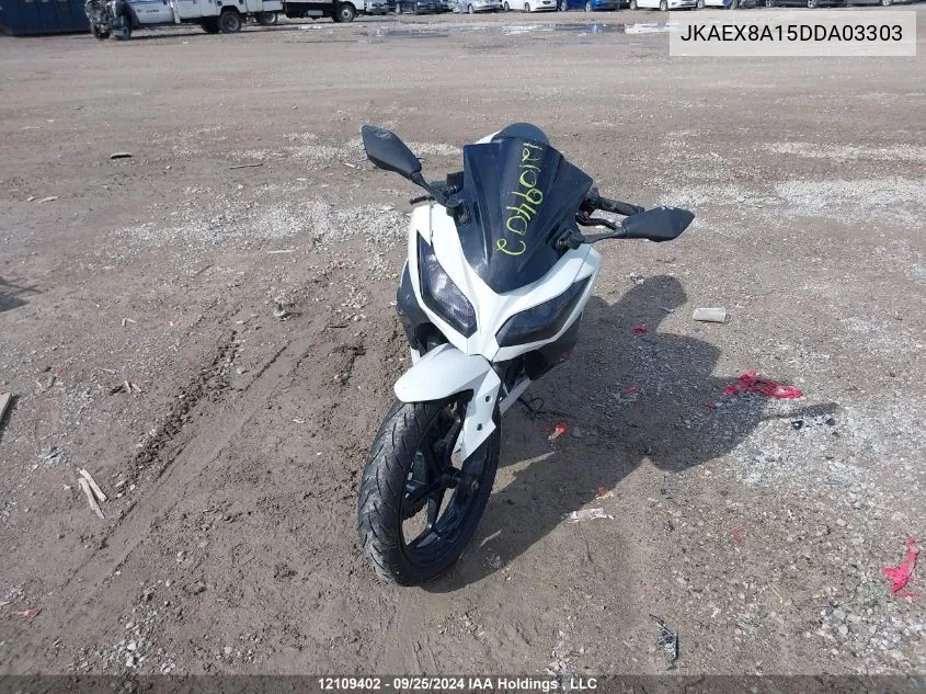 2013 Kawasaki Ex300 A VIN: JKAEX8A15DDA03303 Lot: 12109402