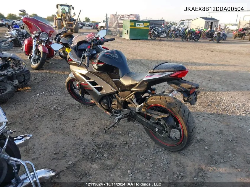 JKAEX8B12DDA00504 2013 Kawasaki Ex300 B