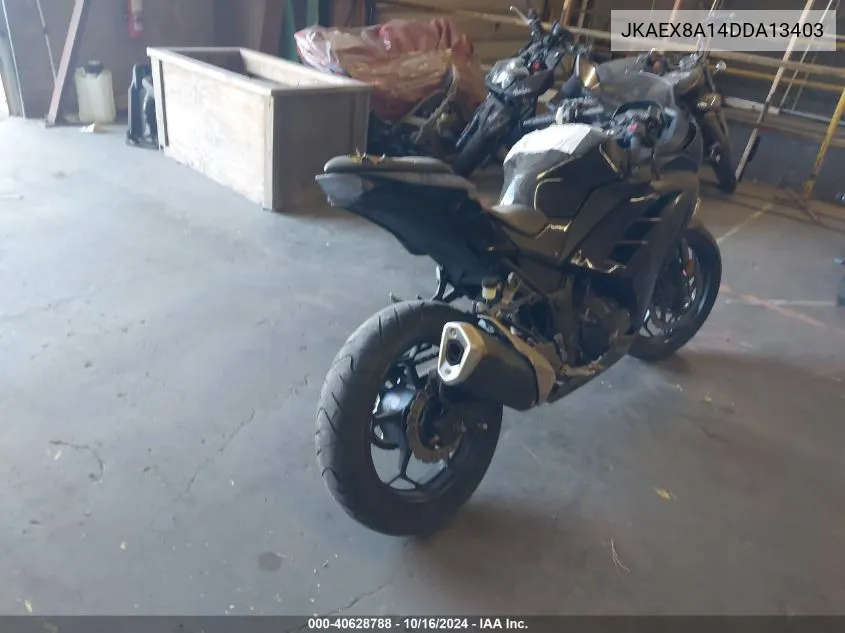 2013 Kawasaki Ex300 A VIN: JKAEX8A14DDA13403 Lot: 40628788