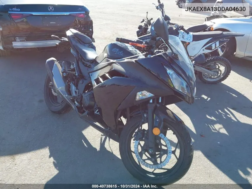 2013 Kawasaki Ex300 A VIN: JKAEX8A13DDA04630 Lot: 40738615