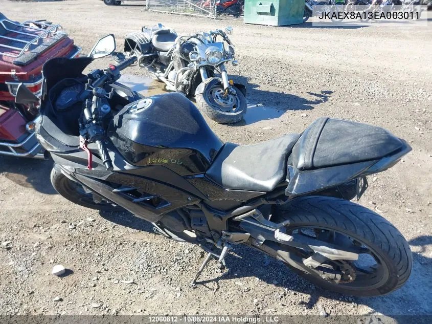 2014 Kawasaki Ex300 A VIN: JKAEX8A13EA003011 Lot: 12060812