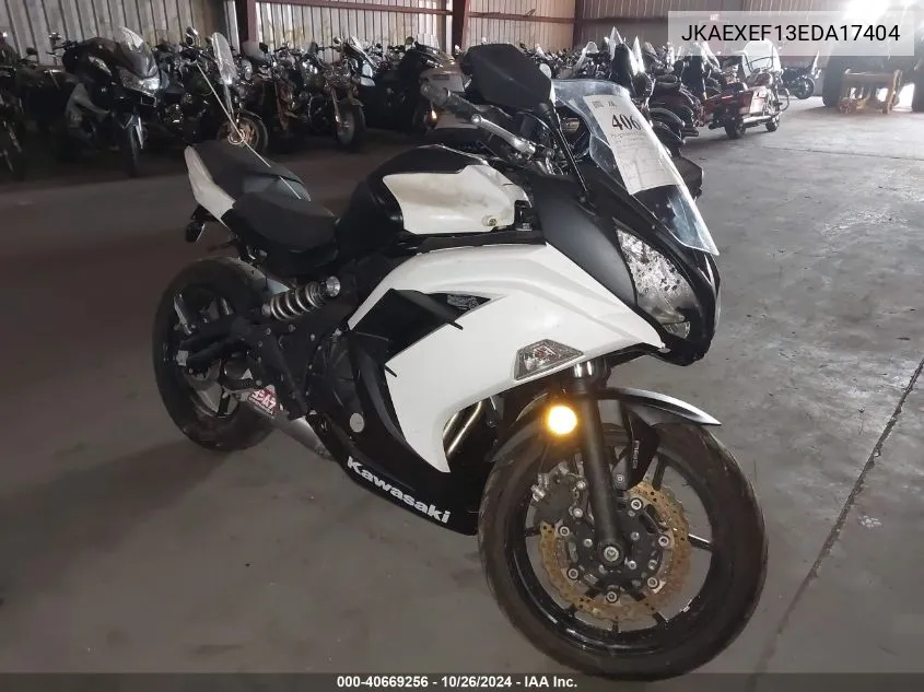 2014 Kawasaki Ex650 F VIN: JKAEXEF13EDA17404 Lot: 40669256