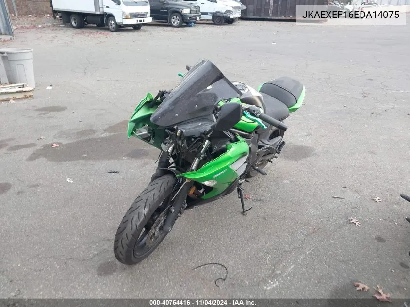 2014 Kawasaki Ex650 F VIN: JKAEXEF16EDA14075 Lot: 40754416