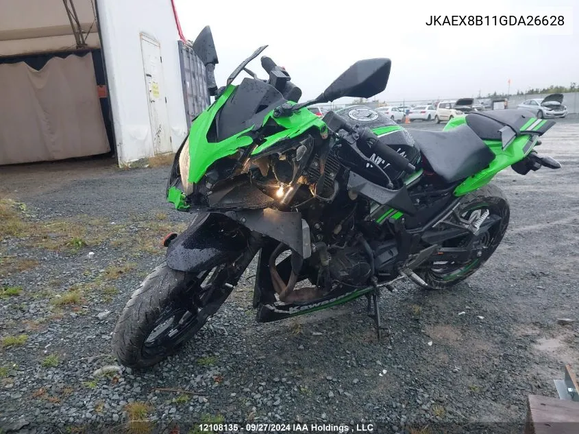 JKAEX8B11GDA26628 2016 Kawasaki Ex300 B