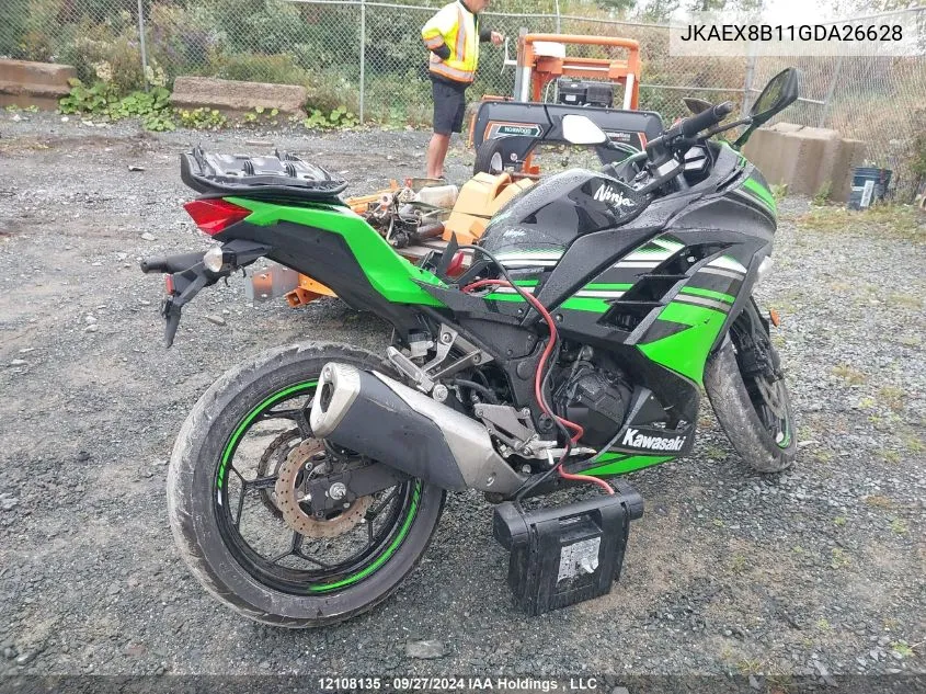 JKAEX8B11GDA26628 2016 Kawasaki Ex300 B