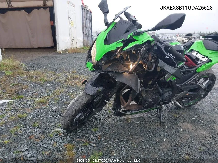 JKAEX8B11GDA26628 2016 Kawasaki Ex300 B