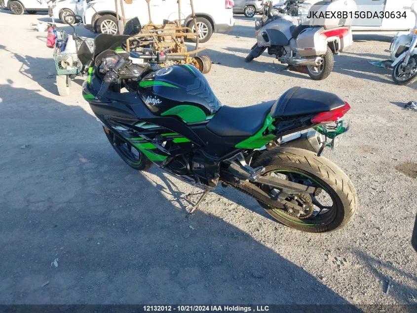 2016 Kawasaki Ex300 B VIN: JKAEX8B15GDA30634 Lot: 12132012