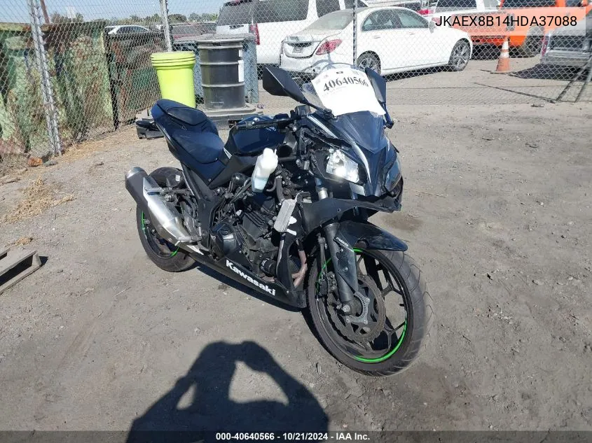 2017 Kawasaki Ex300 B VIN: JKAEX8B14HDA37088 Lot: 40640566