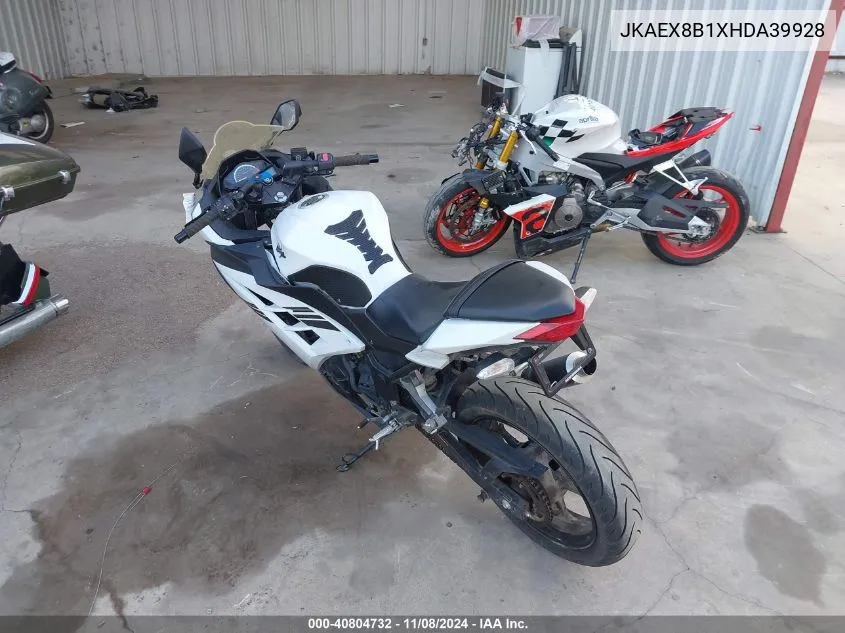 2017 Kawasaki Ex300 B VIN: JKAEX8B1XHDA39928 Lot: 40804732