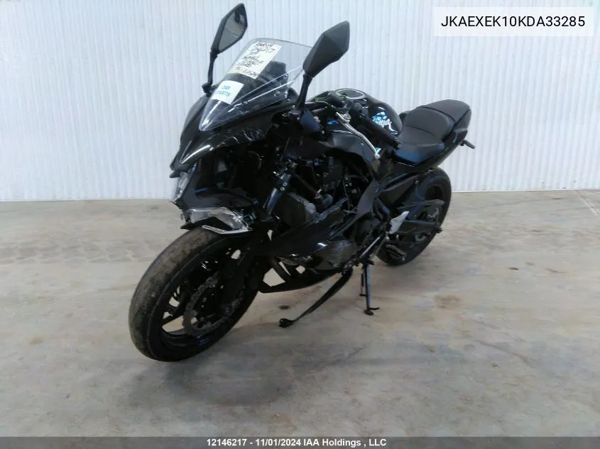 2019 Kawasaki Ex650 F VIN: JKAEXEK10KDA33285 Lot: 12146217