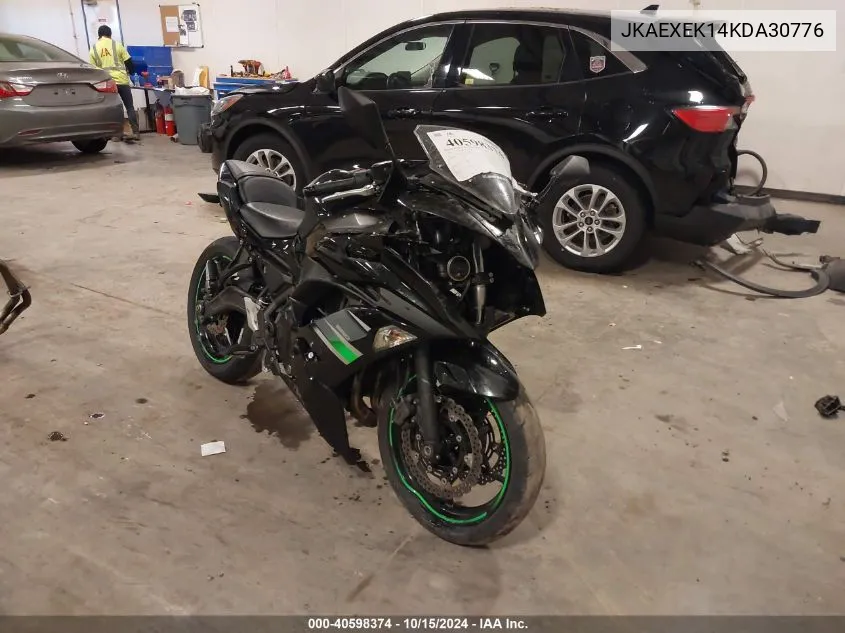 2019 Kawasaki Ex650 F VIN: JKAEXEK14KDA30776 Lot: 40598374