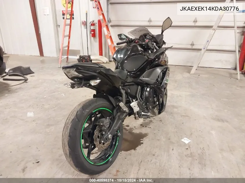 2019 Kawasaki Ex650 F VIN: JKAEXEK14KDA30776 Lot: 40598374