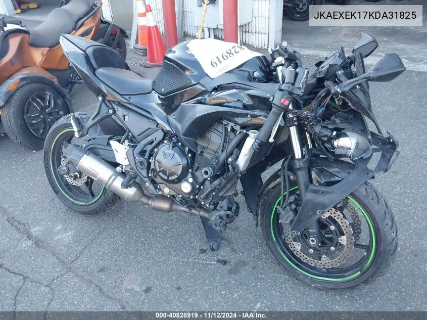 2019 Kawasaki Ex650 F VIN: JKAEXEK17KDA31825 Lot: 40828919