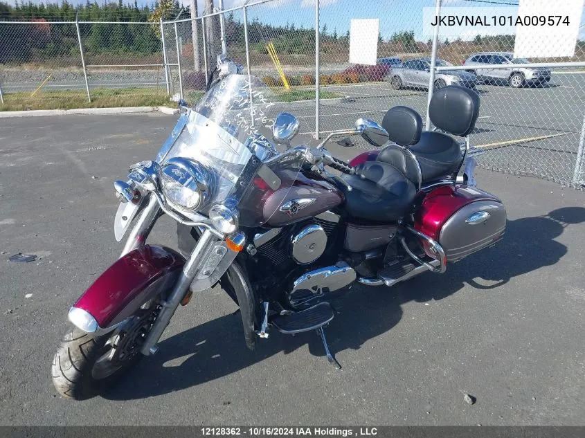 2001 Kawasaki Vn1500 L VIN: JKBVNAL101A009574 Lot: 12128362