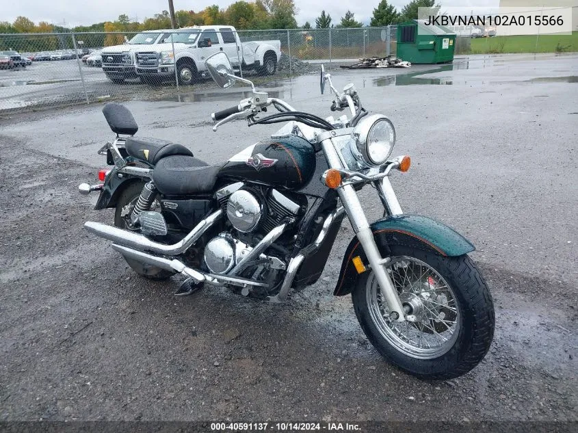 2002 Kawasaki Vn1500 N1 VIN: JKBVNAN102A015566 Lot: 40591137