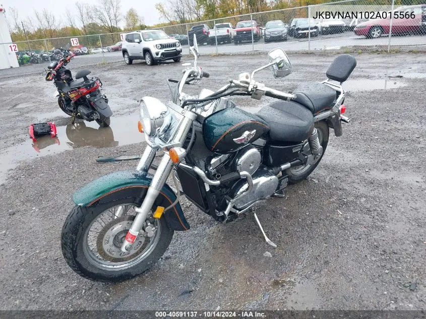 2002 Kawasaki Vn1500 N1 VIN: JKBVNAN102A015566 Lot: 40591137