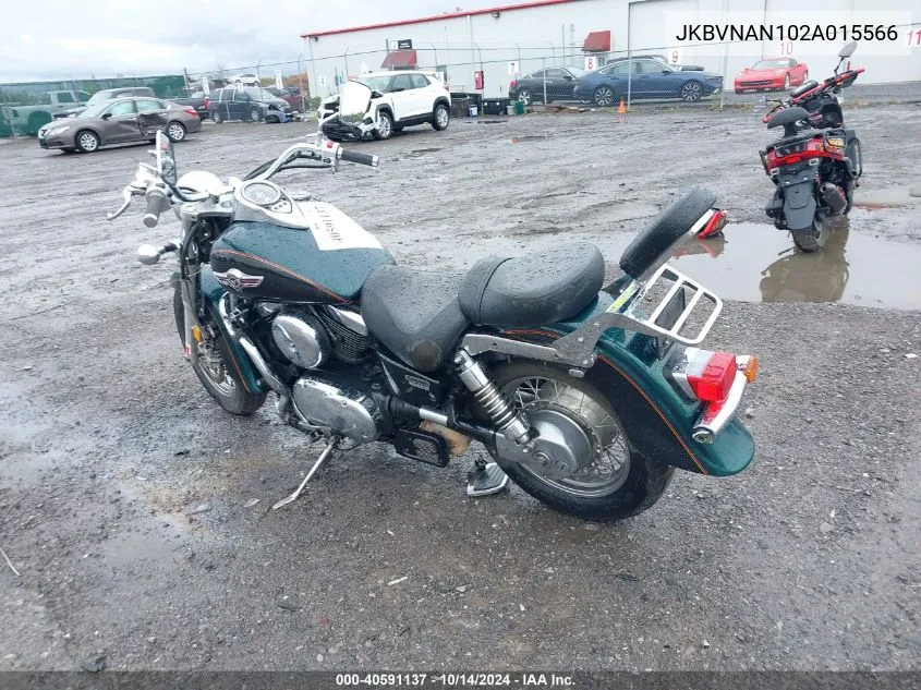 2002 Kawasaki Vn1500 N1 VIN: JKBVNAN102A015566 Lot: 40591137