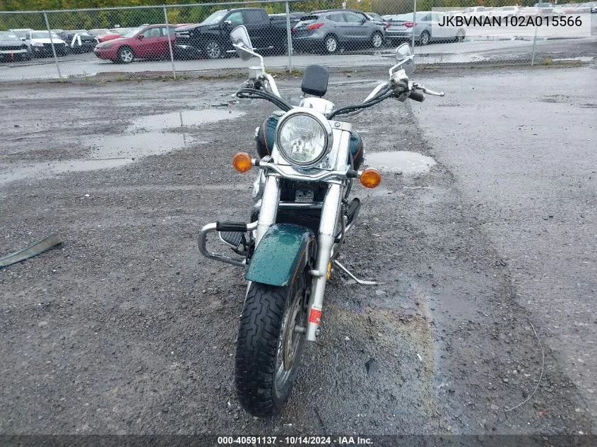 2002 Kawasaki Vn1500 N1 VIN: JKBVNAN102A015566 Lot: 40591137