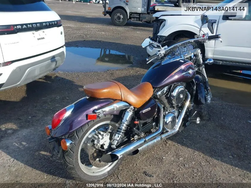 2003 Kawasaki Vn1500 P1 VIN: JKBVNAP143A014144 Lot: 12067916