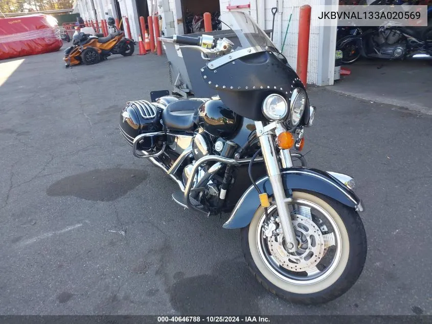 2003 Kawasaki Vn1500 L VIN: JKBVNAL133A020569 Lot: 40646788