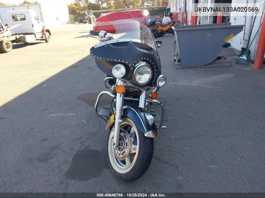 2003 Kawasaki Vn1500 L VIN: JKBVNAL133A020569 Lot: 40646788