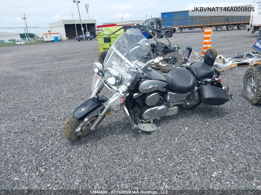 2006 Kawasaki Vn1500 T VIN: JKBVNAT146A000805 Lot: 12048400