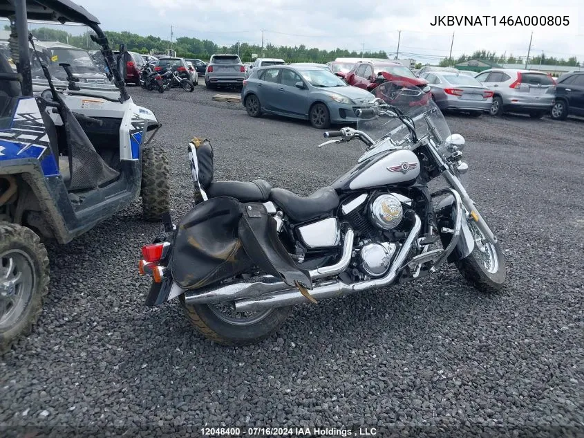 2006 Kawasaki Vn1500 T VIN: JKBVNAT146A000805 Lot: 12048400