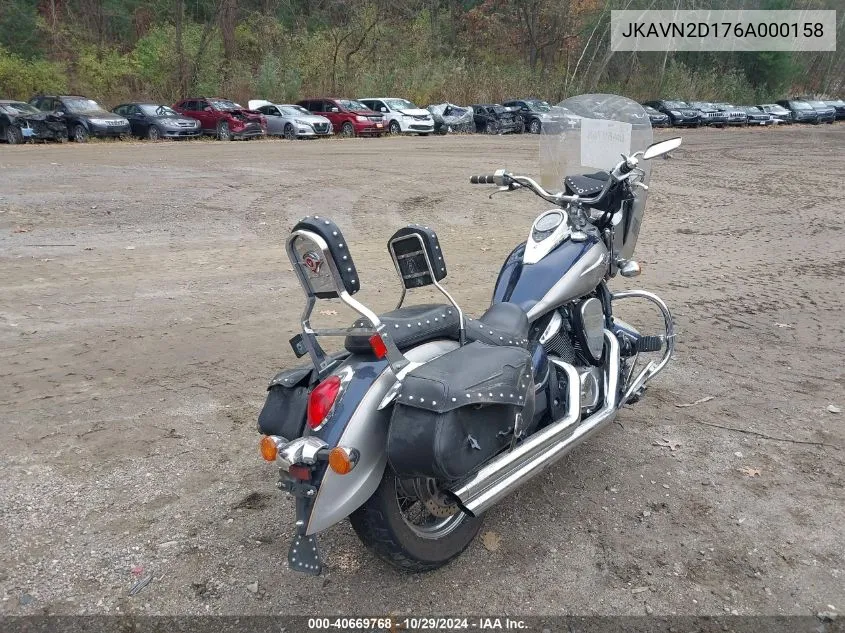 2006 Kawasaki Vn900 D VIN: JKAVN2D176A000158 Lot: 40669768