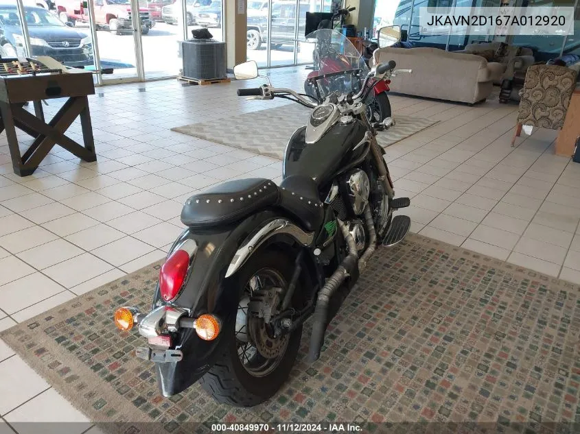 2007 Kawasaki Vn900 D VIN: JKAVN2D167A012920 Lot: 40849970