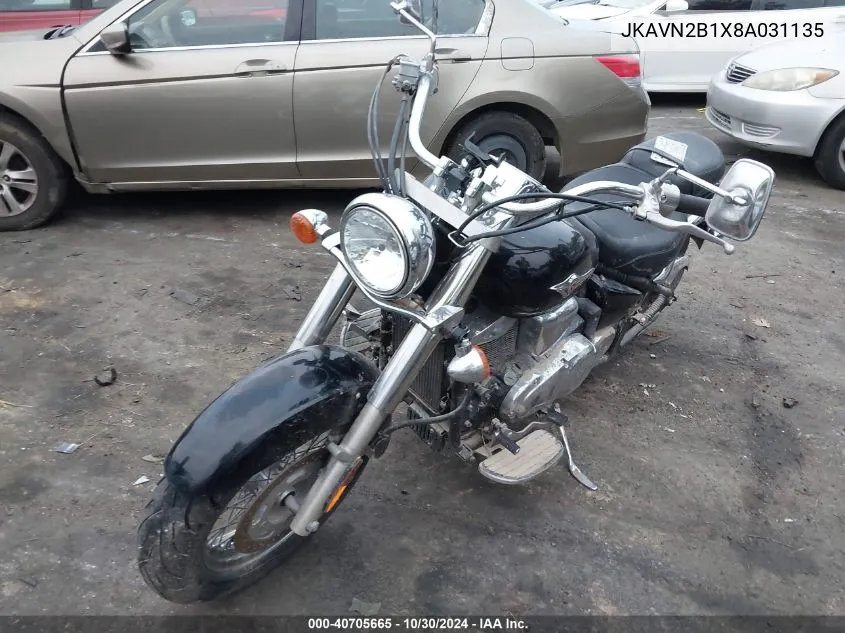 2008 Kawasaki Vn900 B VIN: JKAVN2B1X8A031135 Lot: 40705665