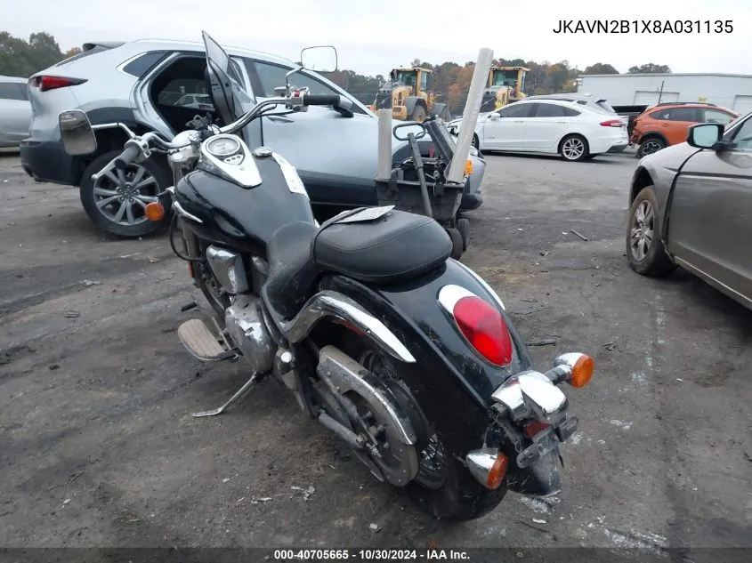 2008 Kawasaki Vn900 B VIN: JKAVN2B1X8A031135 Lot: 40705665