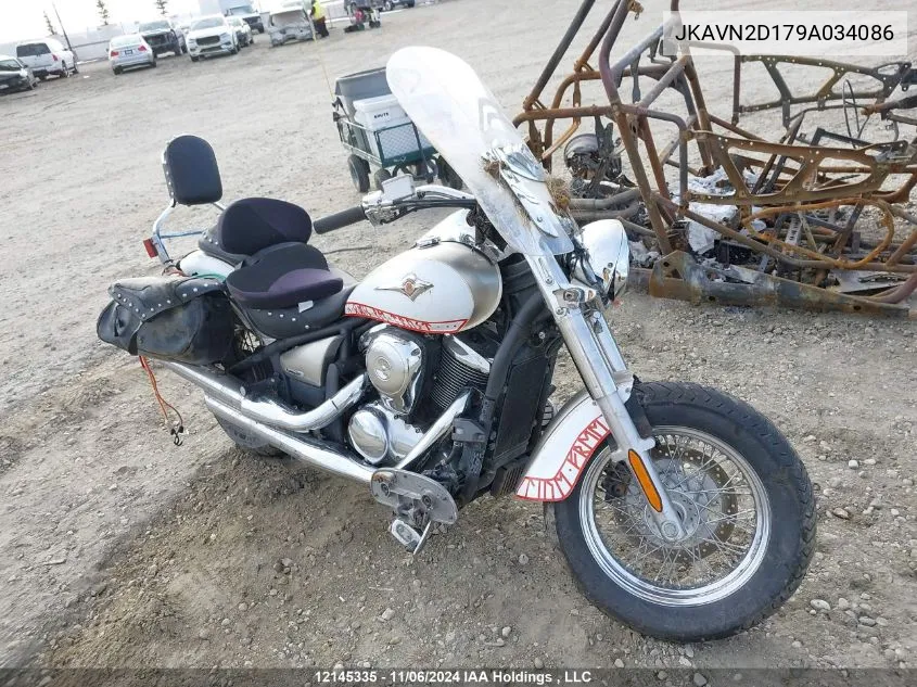 2009 Kawasaki Vn900 D VIN: JKAVN2D179A034086 Lot: 12145335