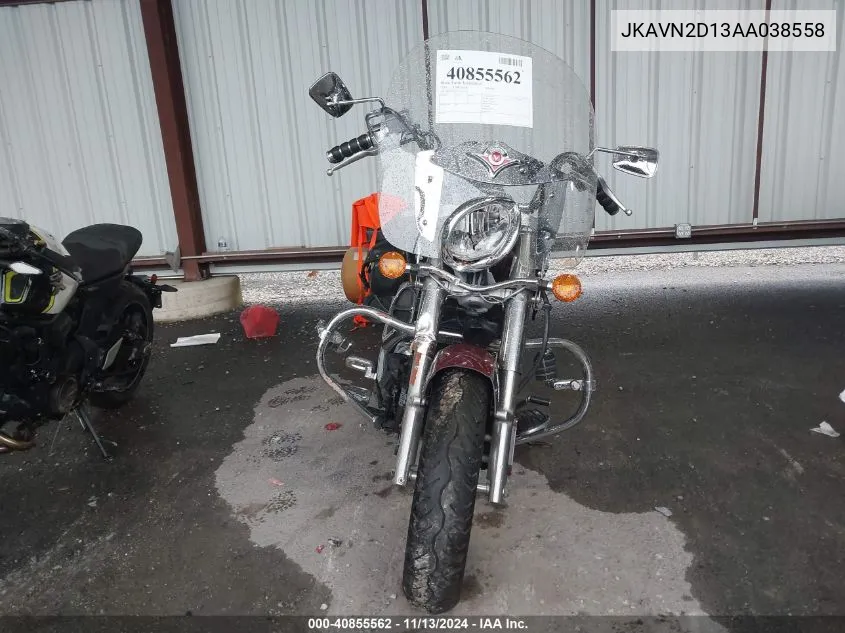 2010 Kawasaki Vn900 D VIN: JKAVN2D13AA038558 Lot: 40855562