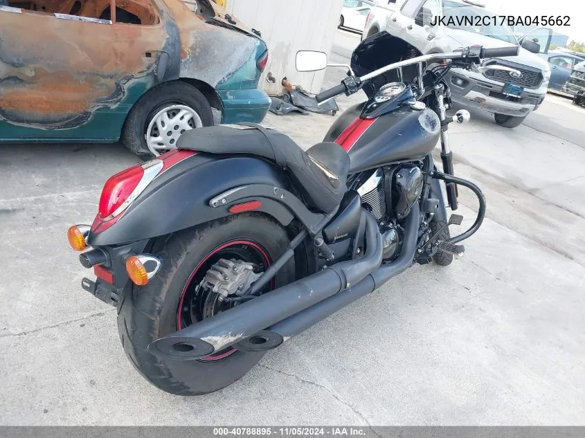 2011 Kawasaki Vn900 C VIN: JKAVN2C17BA045662 Lot: 40788895