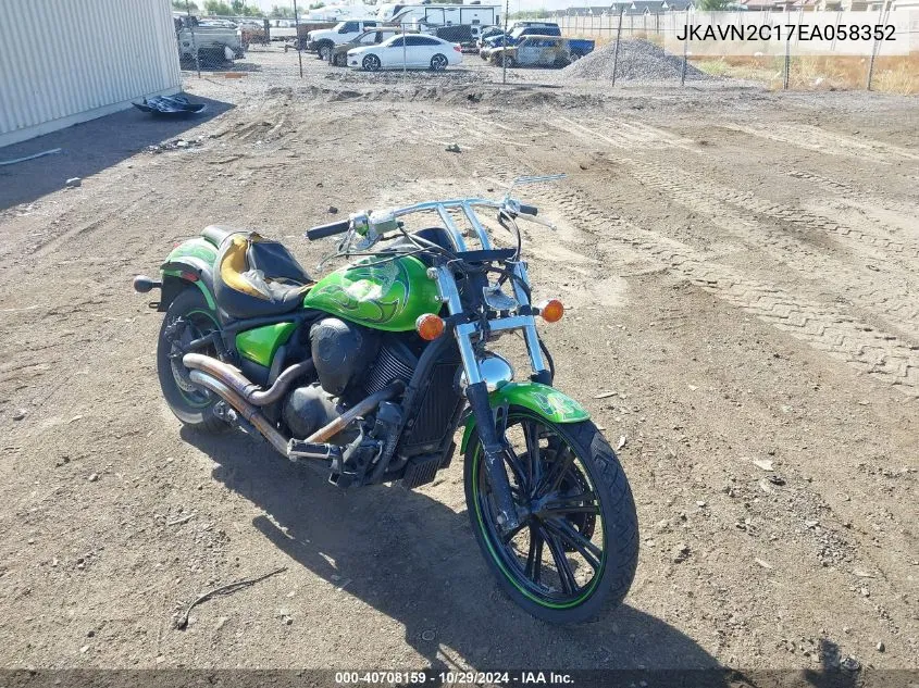 2014 Kawasaki Vn900 C VIN: JKAVN2C17EA058352 Lot: 40708159