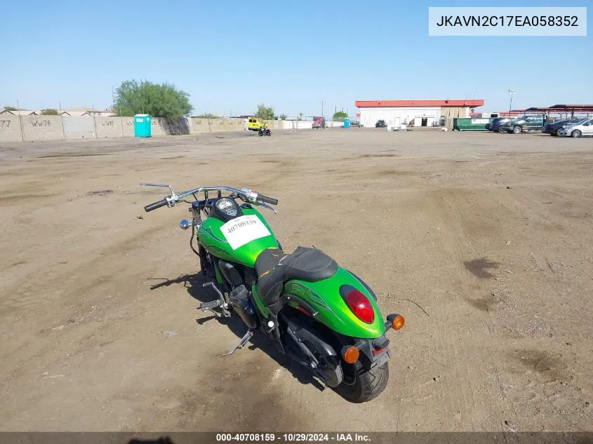 2014 Kawasaki Vn900 C VIN: JKAVN2C17EA058352 Lot: 40708159