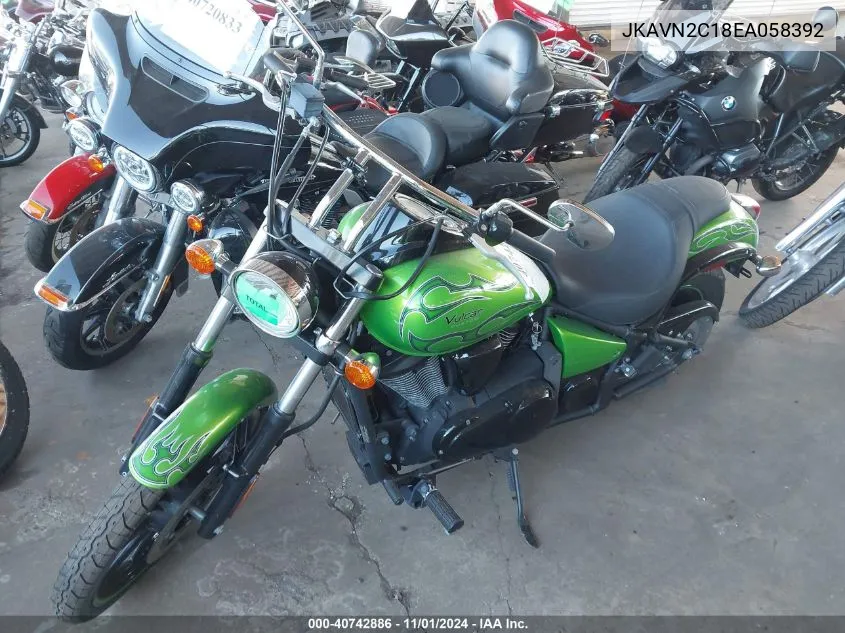 2014 Kawasaki Vn900 C VIN: JKAVN2C18EA058392 Lot: 40742886