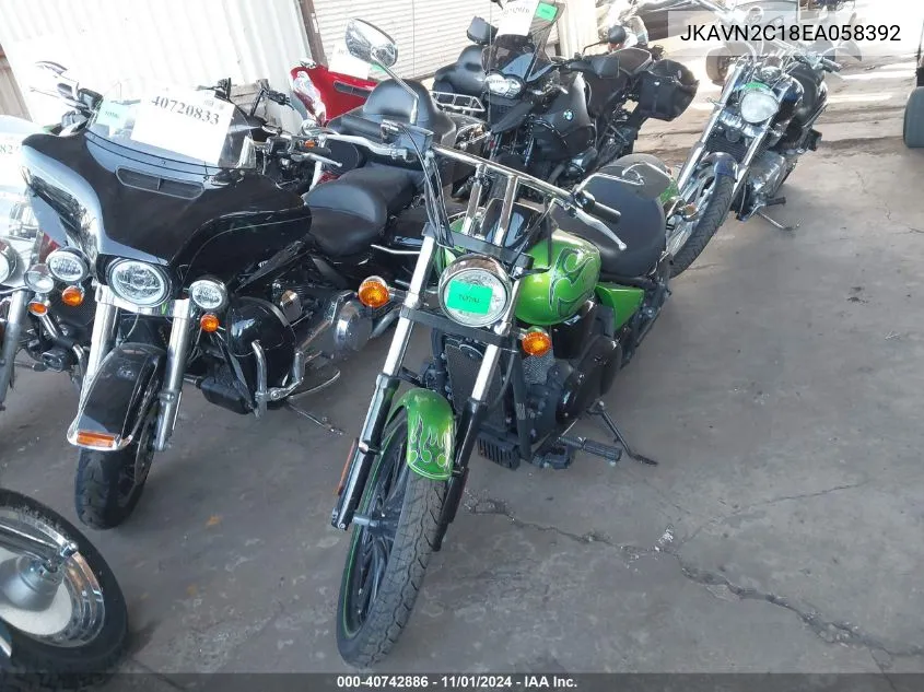 2014 Kawasaki Vn900 C VIN: JKAVN2C18EA058392 Lot: 40742886