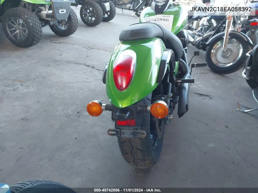 2014 Kawasaki Vn900 C VIN: JKAVN2C18EA058392 Lot: 40742886