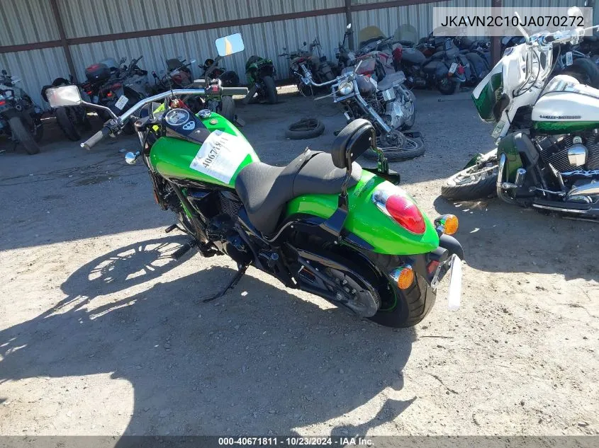 2018 Kawasaki Vn900 C VIN: JKAVN2C10JA070272 Lot: 40671811