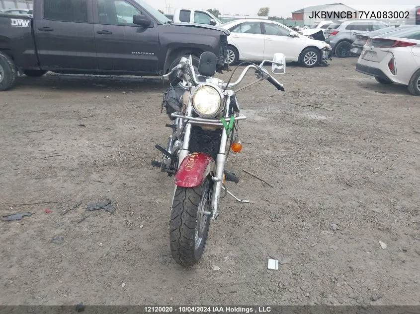 2000 Kawasaki Vn800 B VIN: JKBVNCB17YA083002 Lot: 12120020